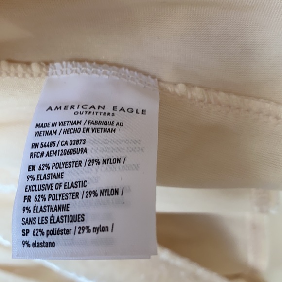 AE Velvet Peplum Top medium champagne - Picture 4 of 5